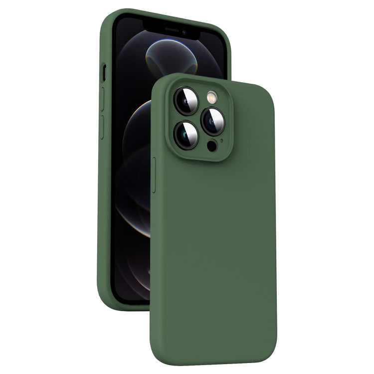 Mikrofaser Flüssigsilikon Stoßfeste Handyhülle, Für iPhone 12, Für iPhone 12 Pro Max, Für iPhone 12 Pro