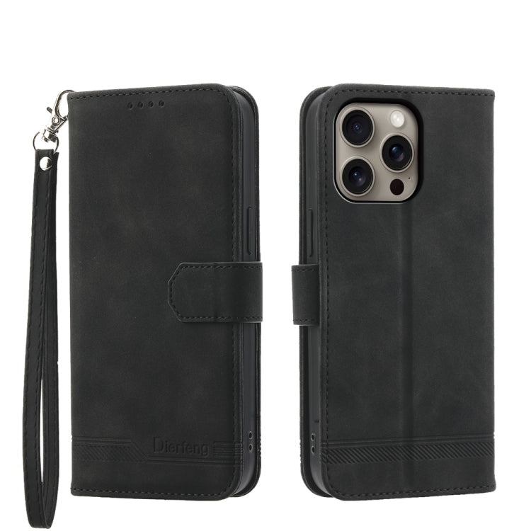 Dierfeng Dream Line TPU Hybrid PU-Leder-Handyhülle, für iPhone 17 Pro Max, für iPhone 17 Pro, für iPhone 17, für iPhone Air, für iPhone 16e, für iPhone 16 Pro Max, für iPhone 16 Pro, für iPhone 16 Plus