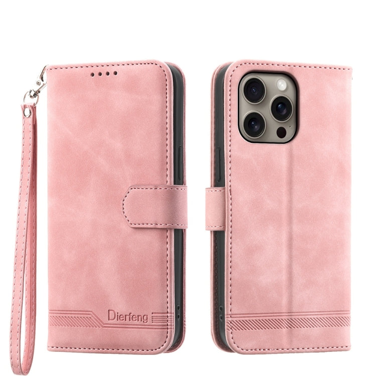 Dierfeng Dream Line TPU Hybrid PU-Leder-Handyhülle, für iPhone 17 Pro Max, für iPhone 17 Pro, für iPhone 17, für iPhone Air, für iPhone 16e, für iPhone 16 Pro Max, für iPhone 16 Pro, für iPhone 16 Plus