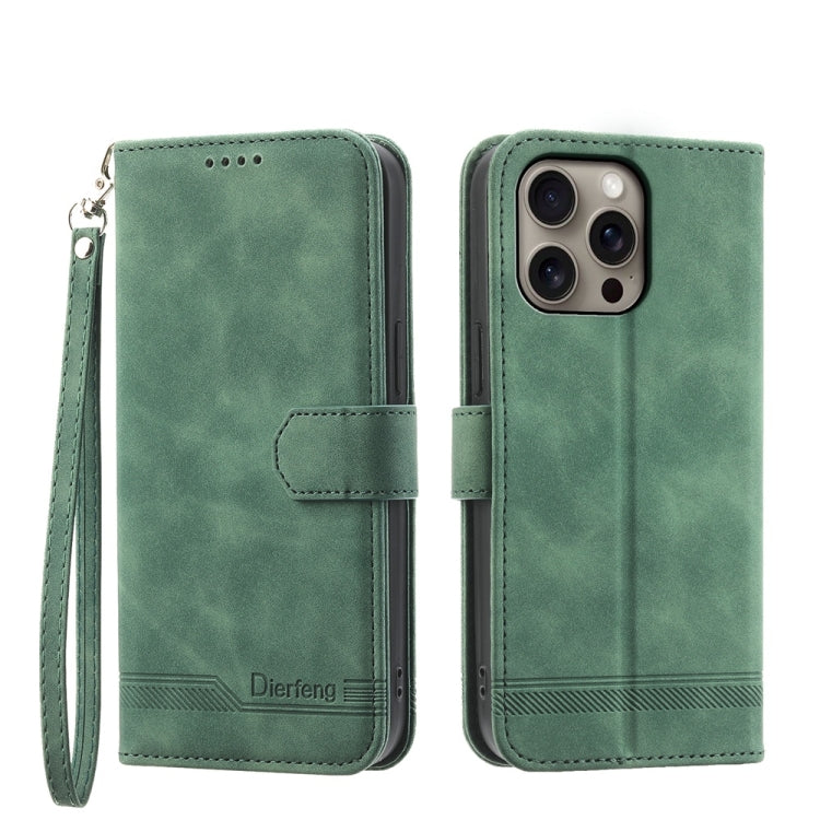 Dierfeng Dream Line TPU Hybrid PU-Leder-Handyhülle, für iPhone 17 Pro Max, für iPhone 17 Pro, für iPhone 17, für iPhone Air, für iPhone 16e, für iPhone 16 Pro Max, für iPhone 16 Pro, für iPhone 16 Plus