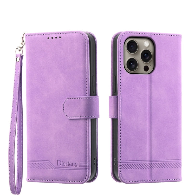 Dierfeng Dream Line TPU Hybrid PU-Leder-Handyhülle, für iPhone 17 Pro Max, für iPhone 17 Pro, für iPhone 17, für iPhone Air, für iPhone 16e, für iPhone 16 Pro Max, für iPhone 16 Pro, für iPhone 16 Plus