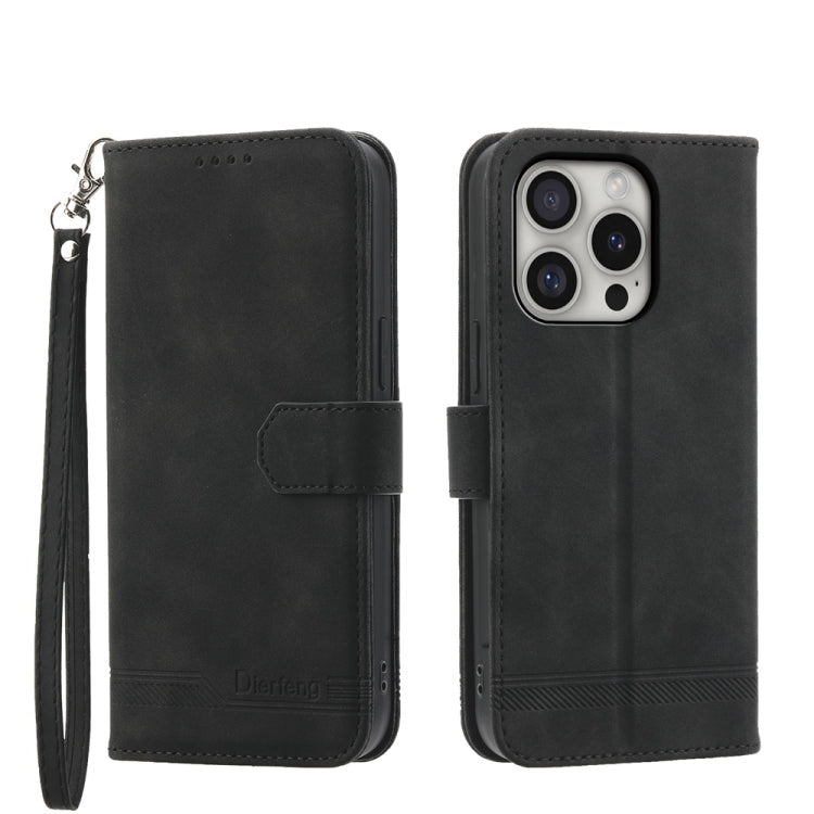 Dierfeng Dream Line TPU Hybrid PU-Leder-Handyhülle, für iPhone 17 Pro Max, für iPhone 17 Pro, für iPhone 17, für iPhone Air, für iPhone 16e, für iPhone 16 Pro Max, für iPhone 16 Pro, für iPhone 16 Plus