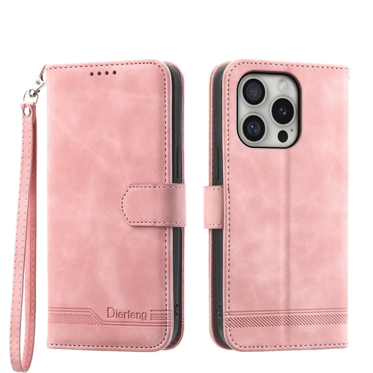 Dierfeng Dream Line TPU Hybrid PU-Leder-Handyhülle, für iPhone 17 Pro Max, für iPhone 17 Pro, für iPhone 17, für iPhone Air, für iPhone 16e, für iPhone 16 Pro Max, für iPhone 16 Pro, für iPhone 16 Plus