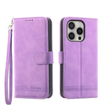 Dierfeng Dream Line TPU Hybrid PU-Leder-Handyhülle, für iPhone 17 Pro Max, für iPhone 17 Pro, für iPhone 17, für iPhone Air, für iPhone 16e, für iPhone 16 Pro Max, für iPhone 16 Pro, für iPhone 16 Plus