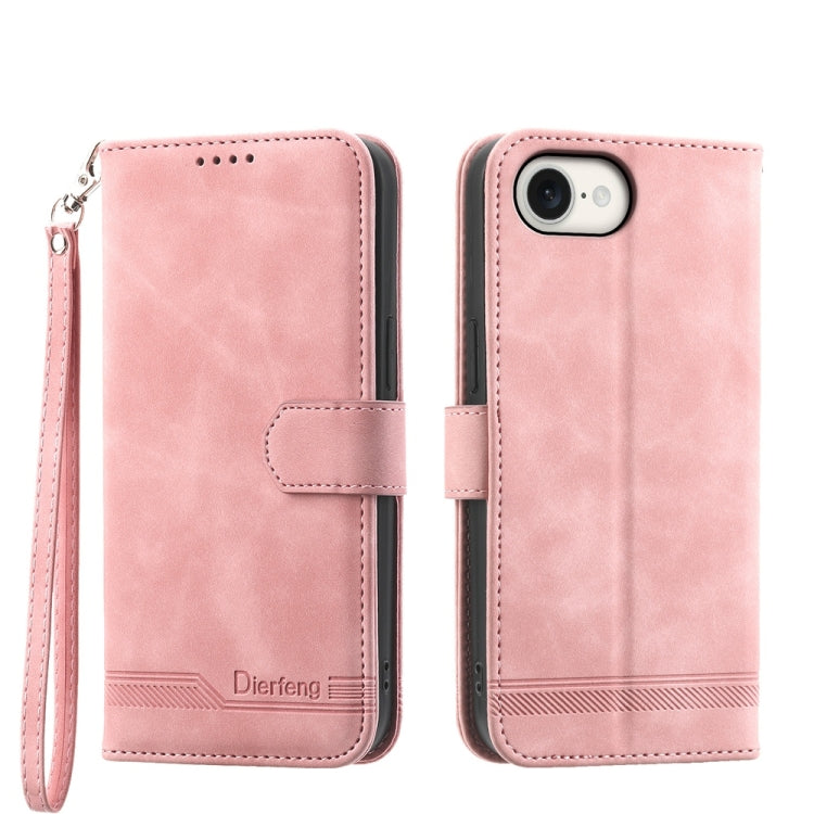 Dierfeng Dream Line TPU Hybrid PU-Leder-Handyhülle, für iPhone 17 Pro Max, für iPhone 17 Pro, für iPhone 17, für iPhone Air, für iPhone 16e, für iPhone 16 Pro Max, für iPhone 16 Pro, für iPhone 16 Plus