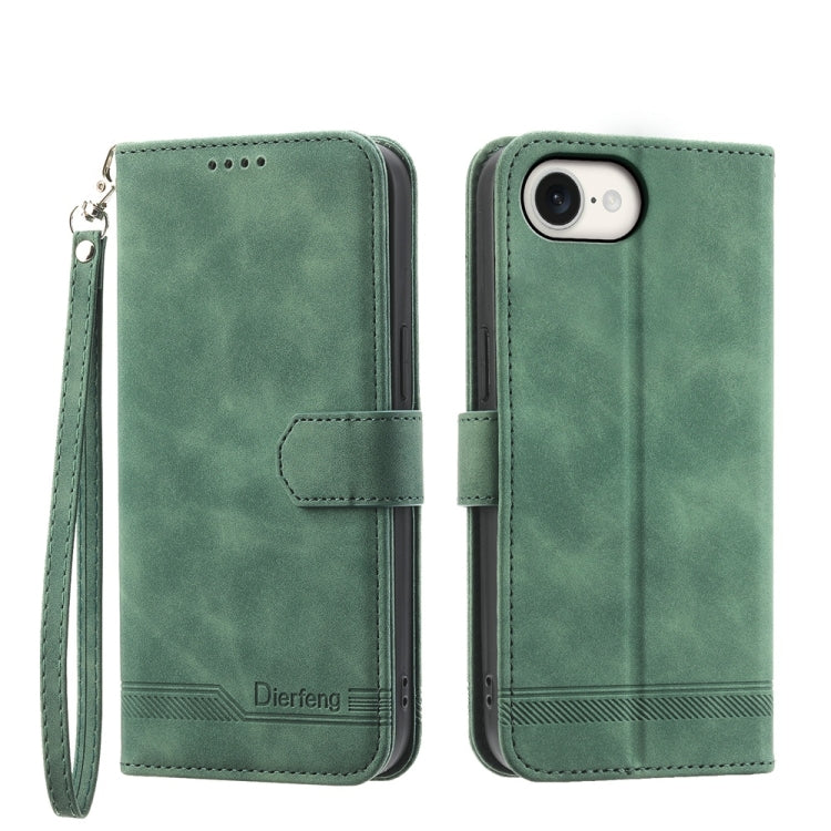 Dierfeng Dream Line TPU Hybrid PU-Leder-Handyhülle, für iPhone 17 Pro Max, für iPhone 17 Pro, für iPhone 17, für iPhone Air, für iPhone 16e, für iPhone 16 Pro Max, für iPhone 16 Pro, für iPhone 16 Plus