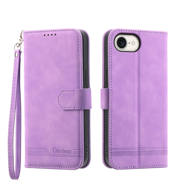 Dierfeng Dream Line TPU Hybrid PU-Leder-Handyhülle, für iPhone 17 Pro Max, für iPhone 17 Pro, für iPhone 17, für iPhone Air, für iPhone 16e, für iPhone 16 Pro Max, für iPhone 16 Pro, für iPhone 16 Plus