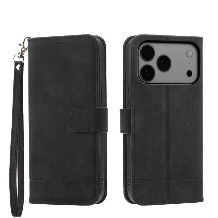 Dierfeng Dream Line TPU Hybrid PU-Leder-Handyhülle, für iPhone 17 Pro Max, für iPhone 17 Pro, für iPhone 17, für iPhone Air, für iPhone 16e, für iPhone 16 Pro Max, für iPhone 16 Pro, für iPhone 16 Plus