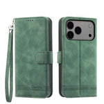 Dierfeng Dream Line TPU Hybrid PU-Leder-Handyhülle, für iPhone 17 Pro Max, für iPhone 17 Pro, für iPhone 17, für iPhone Air, für iPhone 16e, für iPhone 16 Pro Max, für iPhone 16 Pro, für iPhone 16 Plus