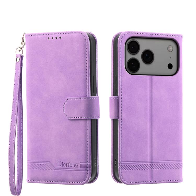 Dierfeng Dream Line TPU Hybrid PU-Leder-Handyhülle, für iPhone 17 Pro Max, für iPhone 17 Pro, für iPhone 17, für iPhone Air, für iPhone 16e, für iPhone 16 Pro Max, für iPhone 16 Pro, für iPhone 16 Plus
