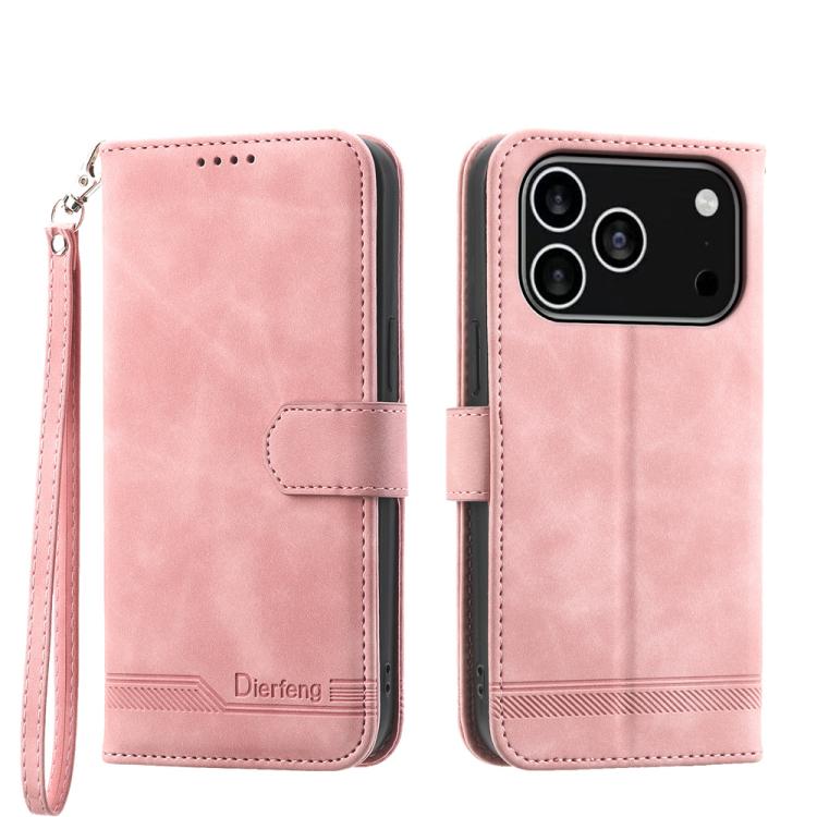 Dierfeng Dream Line TPU Hybrid PU-Leder-Handyhülle, für iPhone 17 Pro Max, für iPhone 17 Pro, für iPhone 17, für iPhone Air, für iPhone 16e, für iPhone 16 Pro Max, für iPhone 16 Pro, für iPhone 16 Plus