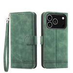 Dierfeng Dream Line TPU Hybrid PU-Leder-Handyhülle, für iPhone 17 Pro Max, für iPhone 17 Pro, für iPhone 17, für iPhone Air, für iPhone 16e, für iPhone 16 Pro Max, für iPhone 16 Pro, für iPhone 16 Plus