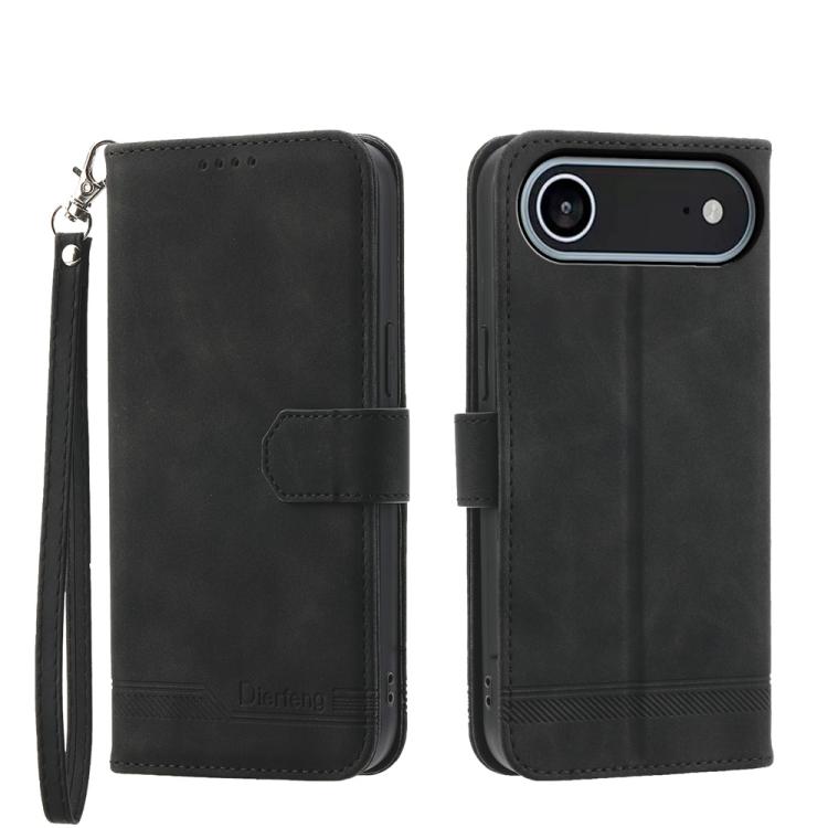 Dierfeng Dream Line TPU Hybrid PU-Leder-Handyhülle, für iPhone 17 Pro Max, für iPhone 17 Pro, für iPhone 17, für iPhone Air, für iPhone 16e, für iPhone 16 Pro Max, für iPhone 16 Pro, für iPhone 16 Plus