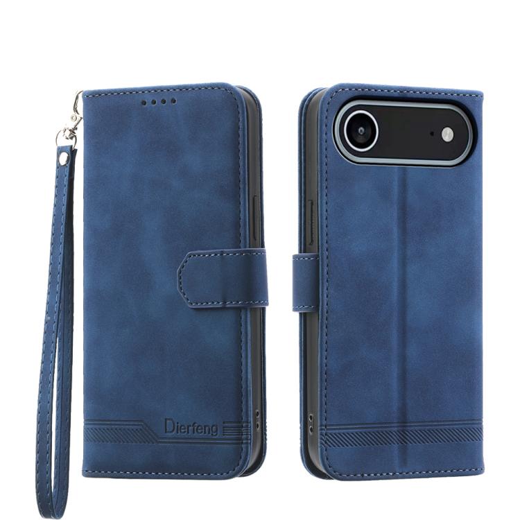 Dierfeng Dream Line TPU Hybrid PU-Leder-Handyhülle, für iPhone 17 Pro Max, für iPhone 17 Pro, für iPhone 17, für iPhone Air, für iPhone 16e, für iPhone 16 Pro Max, für iPhone 16 Pro, für iPhone 16 Plus