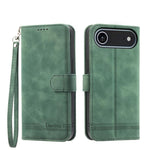 Dierfeng Dream Line TPU Hybrid PU-Leder-Handyhülle, für iPhone 17 Pro Max, für iPhone 17 Pro, für iPhone 17, für iPhone Air, für iPhone 16e, für iPhone 16 Pro Max, für iPhone 16 Pro, für iPhone 16 Plus
