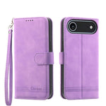 Dierfeng Dream Line TPU Hybrid PU-Leder-Handyhülle, für iPhone 17 Pro Max, für iPhone 17 Pro, für iPhone 17, für iPhone Air, für iPhone 16e, für iPhone 16 Pro Max, für iPhone 16 Pro, für iPhone 16 Plus