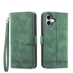 Dierfeng Dream Line TPU Hybrid PU-Leder-Handyhülle, für iPhone 17 Pro Max, für iPhone 17 Pro, für iPhone 17, für iPhone Air, für iPhone 16e, für iPhone 16 Pro Max, für iPhone 16 Pro, für iPhone 16 Plus