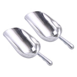 2 Stück Edelstahl Multifunktionsschaufel Aluminiumlegierung Eisschaufel Lebensmittelteelöffel Teelöffel, M