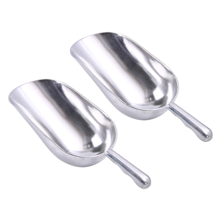 2 Stück Edelstahl Multifunktionsschaufel Aluminiumlegierung Eisschaufel Lebensmittelteelöffel Teelöffel, M