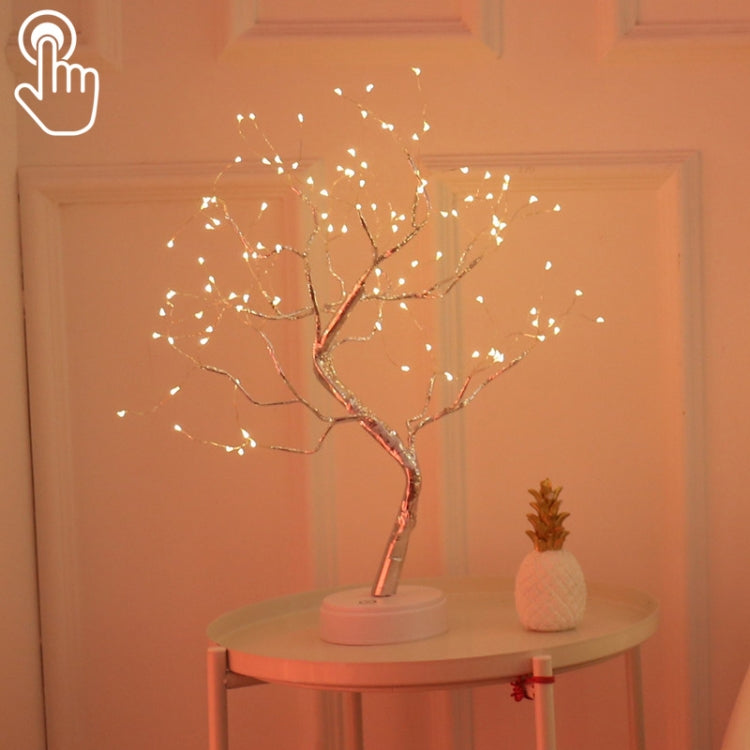 36 LEDs Perlenbaum Kupferdraht Tischlampe Kreative Dekoration Touch-Control Nachtlicht (Warmweißes Licht), 36 LEDs Warmweiß, 36 LEDs Pinkes Licht, 108 LEDs Warmweiß, 108 LEDs Pinkes Licht, 108 LEDs Weißes Licht, 108 LEDs Buntes Licht, 48 LEDs Warmwe...