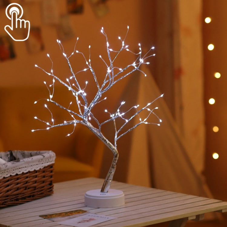 36 LEDs Perlenbaum Kupferdraht Tischlampe Kreative Dekoration Touch-Control Nachtlicht (Warmweißes Licht), 36 LEDs Warmweiß, 36 LEDs Pinkes Licht, 108 LEDs Warmweiß, 108 LEDs Pinkes Licht, 108 LEDs Weißes Licht, 108 LEDs Buntes Licht, 48 LEDs Warmwe...