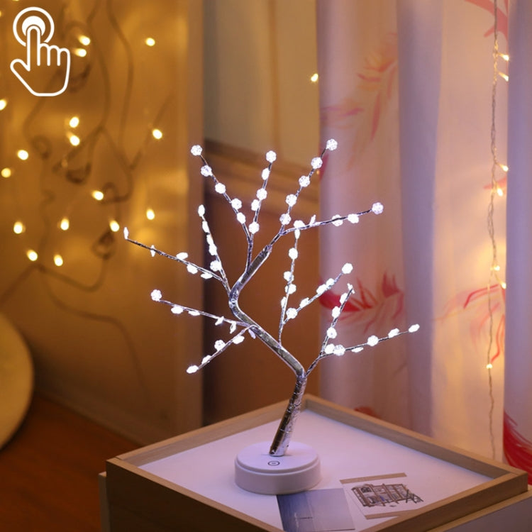 36 LEDs Perlenbaum Kupferdraht Tischlampe Kreative Dekoration Touch-Control Nachtlicht (Warmweißes Licht), 36 LEDs Warmweiß, 36 LEDs Pinkes Licht, 108 LEDs Warmweiß, 108 LEDs Pinkes Licht, 108 LEDs Weißes Licht, 108 LEDs Buntes Licht, 48 LEDs Warmwe...