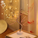 36 LEDs Perlenbaum Kupferdraht Tischlampe Kreative Dekoration Touch-Control Nachtlicht (Warmweißes Licht), 36 LEDs Warmweiß, 36 LEDs Pinkes Licht, 108 LEDs Warmweiß, 108 LEDs Pinkes Licht, 108 LEDs Weißes Licht, 108 LEDs Buntes Licht, 48 LEDs Warmwe...