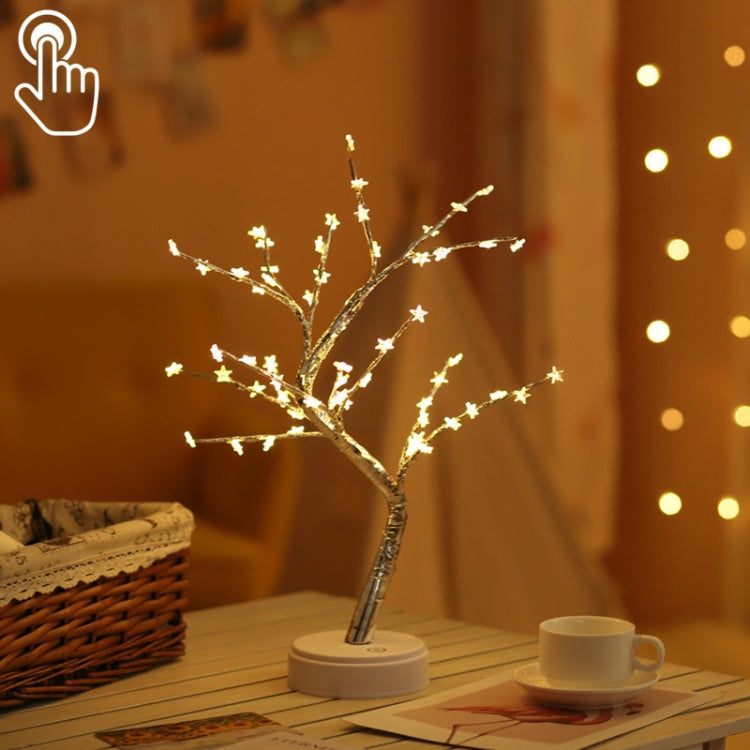 36 LEDs Perlenbaum Kupferdraht Tischlampe Kreative Dekoration Touch-Control Nachtlicht (Warmweißes Licht), 36 LEDs Warmweiß, 36 LEDs Pinkes Licht, 108 LEDs Warmweiß, 108 LEDs Pinkes Licht, 108 LEDs Weißes Licht, 108 LEDs Buntes Licht, 48 LEDs Warmwe...