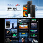 Blackview BV4800, IP68/IP69K/MIL-STD-810H, 6,56 Zoll Android 13 MediaTek MT6761V/WB Helio A22 Quad Core, Netzwerk: 4G, OTG, BV4800 3GB+64GB