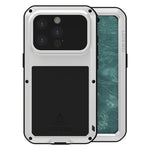 LOVE MEI Metall Stoßfest Wasserfest Staubdicht Handyhülle, Für iPhone 17 Pro Max, Für iPhone 17 Pro, Für iPhone 17, Für iPhone 16 Pro Max, Für iPhone 16 Pro, Für iPhone 16, Für iPhone 15 Pro Max, Für iPhone 15 Pro