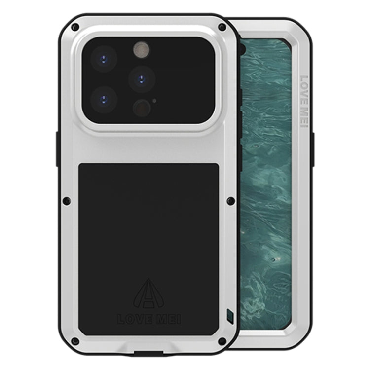 LOVE MEI Metall Stoßfest Wasserfest Staubdicht Handyhülle, Für iPhone 17 Pro Max, Für iPhone 17 Pro, Für iPhone 17, Für iPhone 16 Pro Max, Für iPhone 16 Pro, Für iPhone 16, Für iPhone 15 Pro Max, Für iPhone 15 Pro