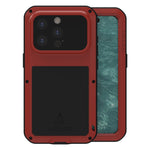 LOVE MEI Metall Stoßfest Wasserfest Staubdicht Handyhülle, Für iPhone 17 Pro Max, Für iPhone 17 Pro, Für iPhone 17, Für iPhone 16 Pro Max, Für iPhone 16 Pro, Für iPhone 16, Für iPhone 15 Pro Max, Für iPhone 15 Pro