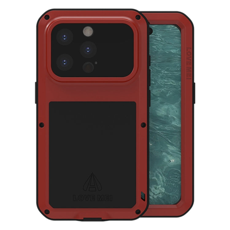 LOVE MEI Metall Stoßfest Wasserfest Staubdicht Handyhülle, Für iPhone 17 Pro Max, Für iPhone 17 Pro, Für iPhone 17, Für iPhone 16 Pro Max, Für iPhone 16 Pro, Für iPhone 16, Für iPhone 15 Pro Max, Für iPhone 15 Pro