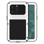 LOVE MEI Metall Stoßfest Wasserfest Staubdicht Handyhülle, Für iPhone 17 Pro Max, Für iPhone 17 Pro, Für iPhone 17, Für iPhone 16 Pro Max, Für iPhone 16 Pro, Für iPhone 16, Für iPhone 15 Pro Max, Für iPhone 15 Pro