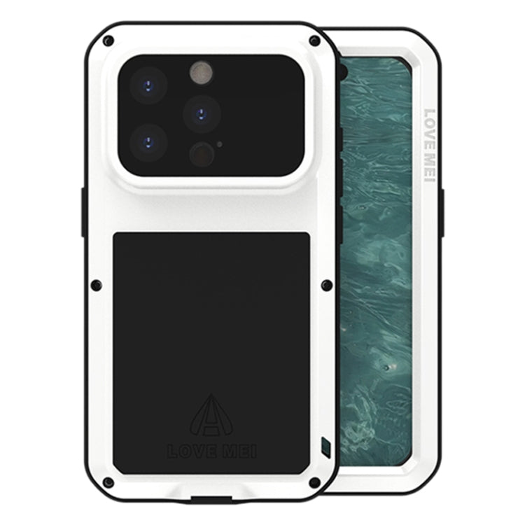 LOVE MEI Metall Stoßfest Wasserfest Staubdicht Handyhülle, Für iPhone 17 Pro Max, Für iPhone 17 Pro, Für iPhone 17, Für iPhone 16 Pro Max, Für iPhone 16 Pro, Für iPhone 16, Für iPhone 15 Pro Max, Für iPhone 15 Pro