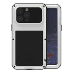 LOVE MEI Metall Stoßfest Wasserfest Staubdicht Handyhülle, Für iPhone 17 Pro Max, Für iPhone 17 Pro, Für iPhone 17, Für iPhone 16 Pro Max, Für iPhone 16 Pro, Für iPhone 16, Für iPhone 15 Pro Max, Für iPhone 15 Pro