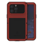 LOVE MEI Metall Stoßfest Wasserfest Staubdicht Handyhülle, Für iPhone 17 Pro Max, Für iPhone 17 Pro, Für iPhone 17, Für iPhone 16 Pro Max, Für iPhone 16 Pro, Für iPhone 16, Für iPhone 15 Pro Max, Für iPhone 15 Pro