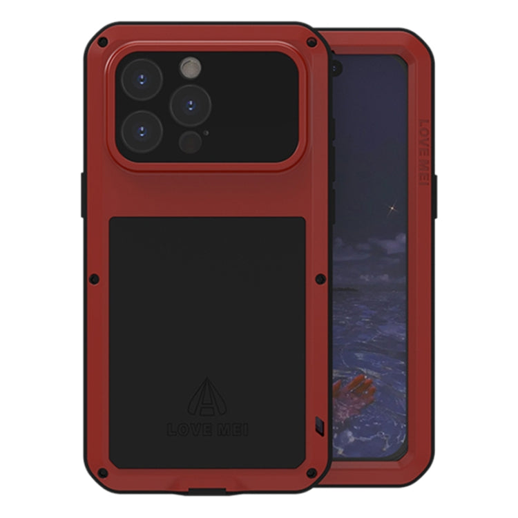 LOVE MEI Metall Stoßfest Wasserfest Staubdicht Handyhülle, Für iPhone 17 Pro Max, Für iPhone 17 Pro, Für iPhone 17, Für iPhone 16 Pro Max, Für iPhone 16 Pro, Für iPhone 16, Für iPhone 15 Pro Max, Für iPhone 15 Pro