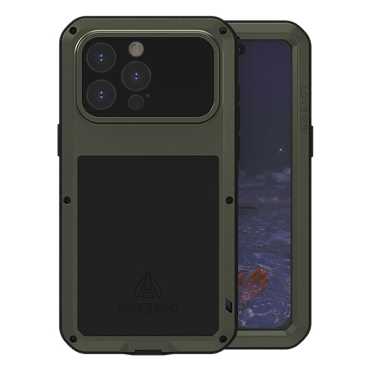 LOVE MEI Metall Stoßfest Wasserfest Staubdicht Handyhülle, Für iPhone 17 Pro Max, Für iPhone 17 Pro, Für iPhone 17, Für iPhone 16 Pro Max, Für iPhone 16 Pro, Für iPhone 16, Für iPhone 15 Pro Max, Für iPhone 15 Pro