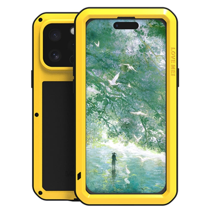 LOVE MEI Metall Stoßfest Wasserfest Staubdicht Handyhülle, Für iPhone 17 Pro Max, Für iPhone 17 Pro, Für iPhone 17, Für iPhone 16 Pro Max, Für iPhone 16 Pro, Für iPhone 16, Für iPhone 15 Pro Max, Für iPhone 15 Pro
