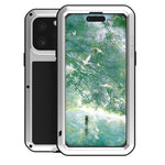 LOVE MEI Metall Stoßfest Wasserfest Staubdicht Handyhülle, Für iPhone 17 Pro Max, Für iPhone 17 Pro, Für iPhone 17, Für iPhone 16 Pro Max, Für iPhone 16 Pro, Für iPhone 16, Für iPhone 15 Pro Max, Für iPhone 15 Pro