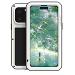 LOVE MEI Metall Stoßfest Wasserfest Staubdicht Handyhülle, Für iPhone 17 Pro Max, Für iPhone 17 Pro, Für iPhone 17, Für iPhone 16 Pro Max, Für iPhone 16 Pro, Für iPhone 16, Für iPhone 15 Pro Max, Für iPhone 15 Pro