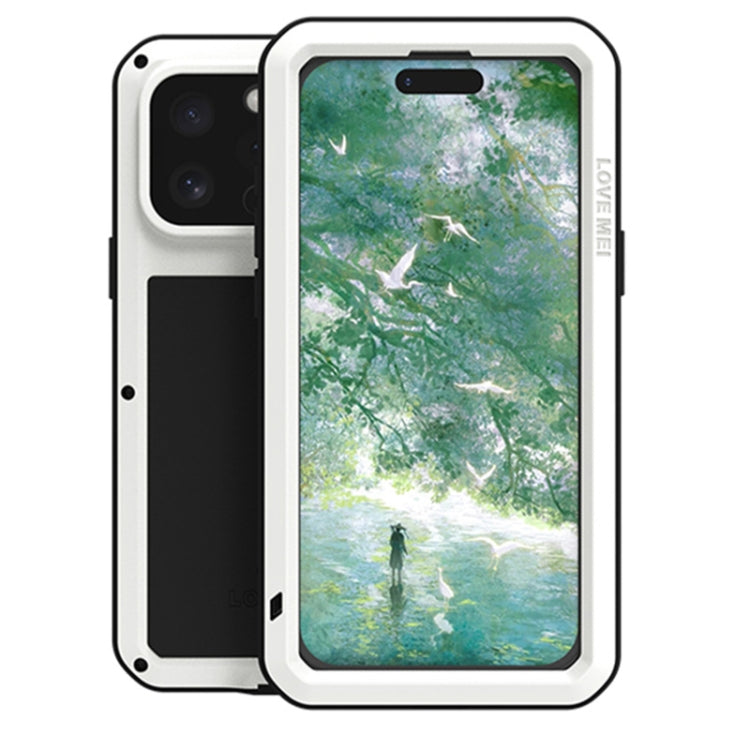LOVE MEI Metall Stoßfest Wasserfest Staubdicht Handyhülle, Für iPhone 17 Pro Max, Für iPhone 17 Pro, Für iPhone 17, Für iPhone 16 Pro Max, Für iPhone 16 Pro, Für iPhone 16, Für iPhone 15 Pro Max, Für iPhone 15 Pro