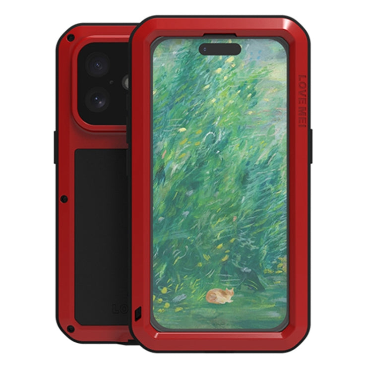 LOVE MEI Metall Stoßfest Wasserfest Staubdicht Handyhülle, Für iPhone 17 Pro Max, Für iPhone 17 Pro, Für iPhone 17, Für iPhone 16 Pro Max, Für iPhone 16 Pro, Für iPhone 16, Für iPhone 15 Pro Max, Für iPhone 15 Pro
