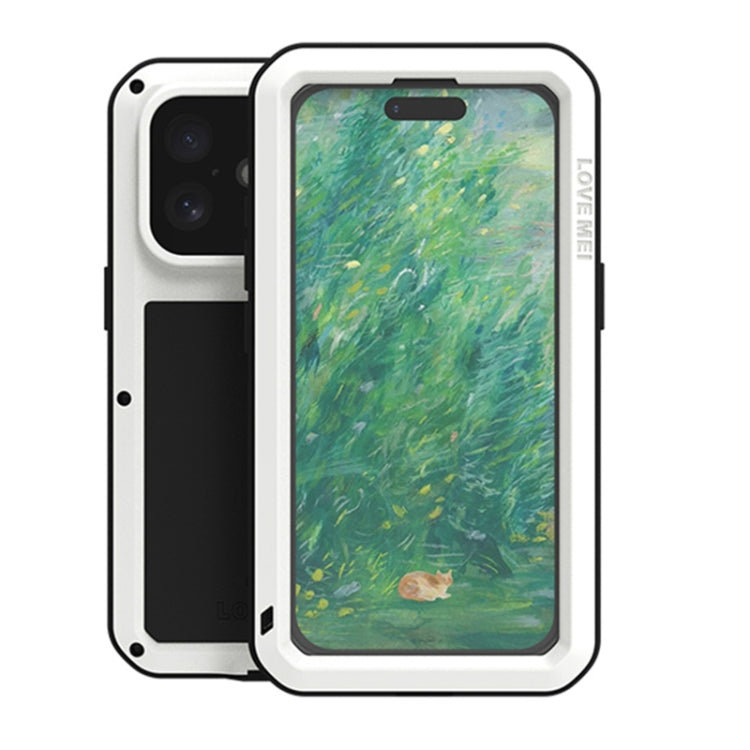 LOVE MEI Metall Stoßfest Wasserfest Staubdicht Handyhülle, Für iPhone 17 Pro Max, Für iPhone 17 Pro, Für iPhone 17, Für iPhone 16 Pro Max, Für iPhone 16 Pro, Für iPhone 16, Für iPhone 15 Pro Max, Für iPhone 15 Pro
