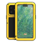 LOVE MEI Metall Stoßfest Wasserfest Staubdicht Handyhülle, Für iPhone 17 Pro Max, Für iPhone 17 Pro, Für iPhone 17, Für iPhone 16 Pro Max, Für iPhone 16 Pro, Für iPhone 16, Für iPhone 15 Pro Max, Für iPhone 15 Pro