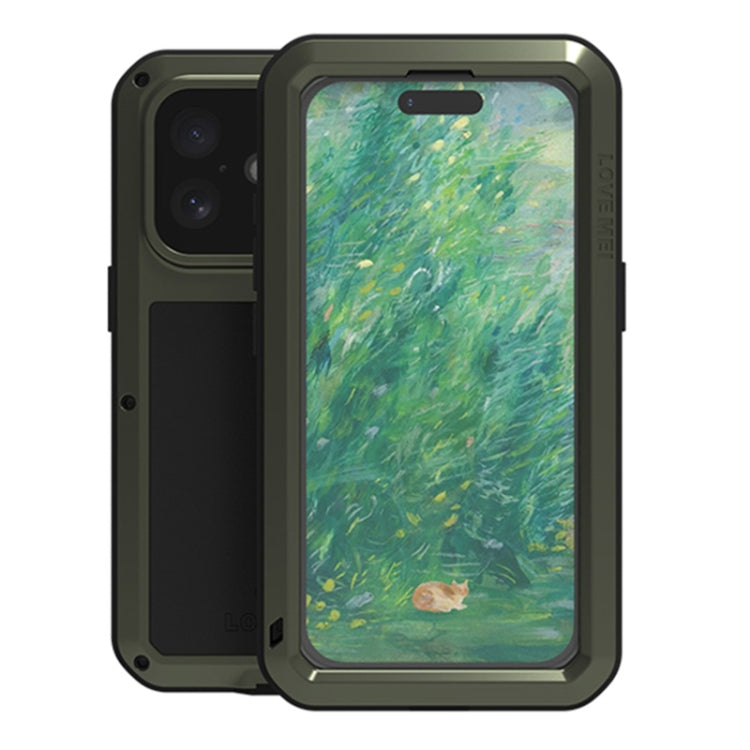 LOVE MEI Metall Stoßfest Wasserfest Staubdicht Handyhülle, Für iPhone 17 Pro Max, Für iPhone 17 Pro, Für iPhone 17, Für iPhone 16 Pro Max, Für iPhone 16 Pro, Für iPhone 16, Für iPhone 15 Pro Max, Für iPhone 15 Pro