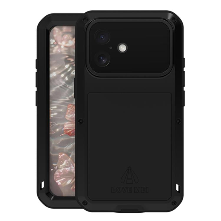 LOVE MEI Metall Stoßfest Wasserfest Staubdicht Handyhülle, Für iPhone 17 Pro Max, Für iPhone 17 Pro, Für iPhone 17, Für iPhone 16 Pro Max, Für iPhone 16 Pro, Für iPhone 16, Für iPhone 15 Pro Max, Für iPhone 15 Pro
