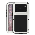 LOVE MEI Metall Stoßfest Wasserfest Staubdicht Handyhülle, Für iPhone 17 Pro Max, Für iPhone 17 Pro, Für iPhone 17, Für iPhone 16 Pro Max, Für iPhone 16 Pro, Für iPhone 16, Für iPhone 15 Pro Max, Für iPhone 15 Pro