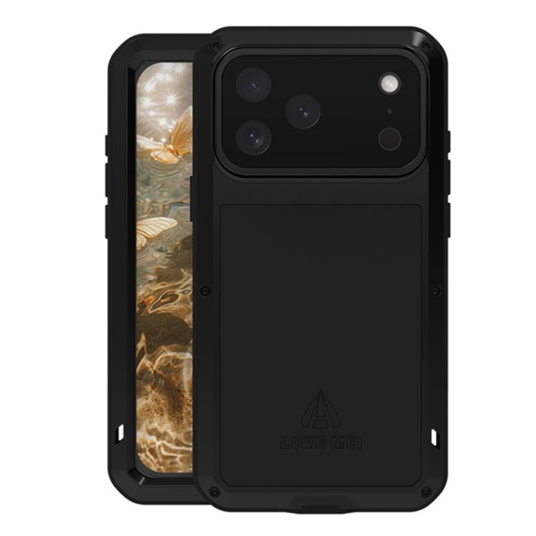 LOVE MEI Metall Stoßfest Wasserfest Staubdicht Handyhülle, Für iPhone 17 Pro Max, Für iPhone 17 Pro, Für iPhone 17, Für iPhone 16 Pro Max, Für iPhone 16 Pro, Für iPhone 16, Für iPhone 15 Pro Max, Für iPhone 15 Pro